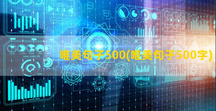 唯美句子500(唯美句子500字)