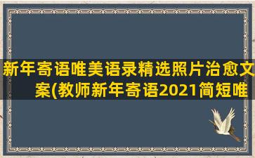 新年寄语唯美语录精选照片治愈文案(教师新年寄语2021简短唯美)